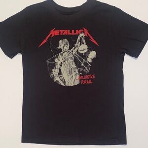 Metallica Kids Black Graphic Band Tee 4T